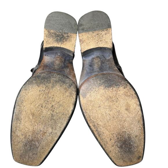 Mark Nason Men’s Rock Never Dies Brown Leather Moto Ankle Boot Size US 11 - Picture 9 of 11